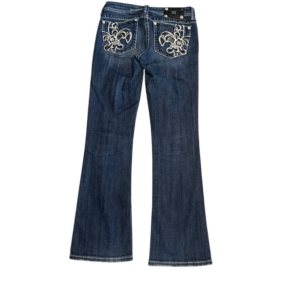 Miss Me Denim - 📌Miss Me JP5033R Bootcut Jeans Dark Wash Embroidered Pockets Size 28